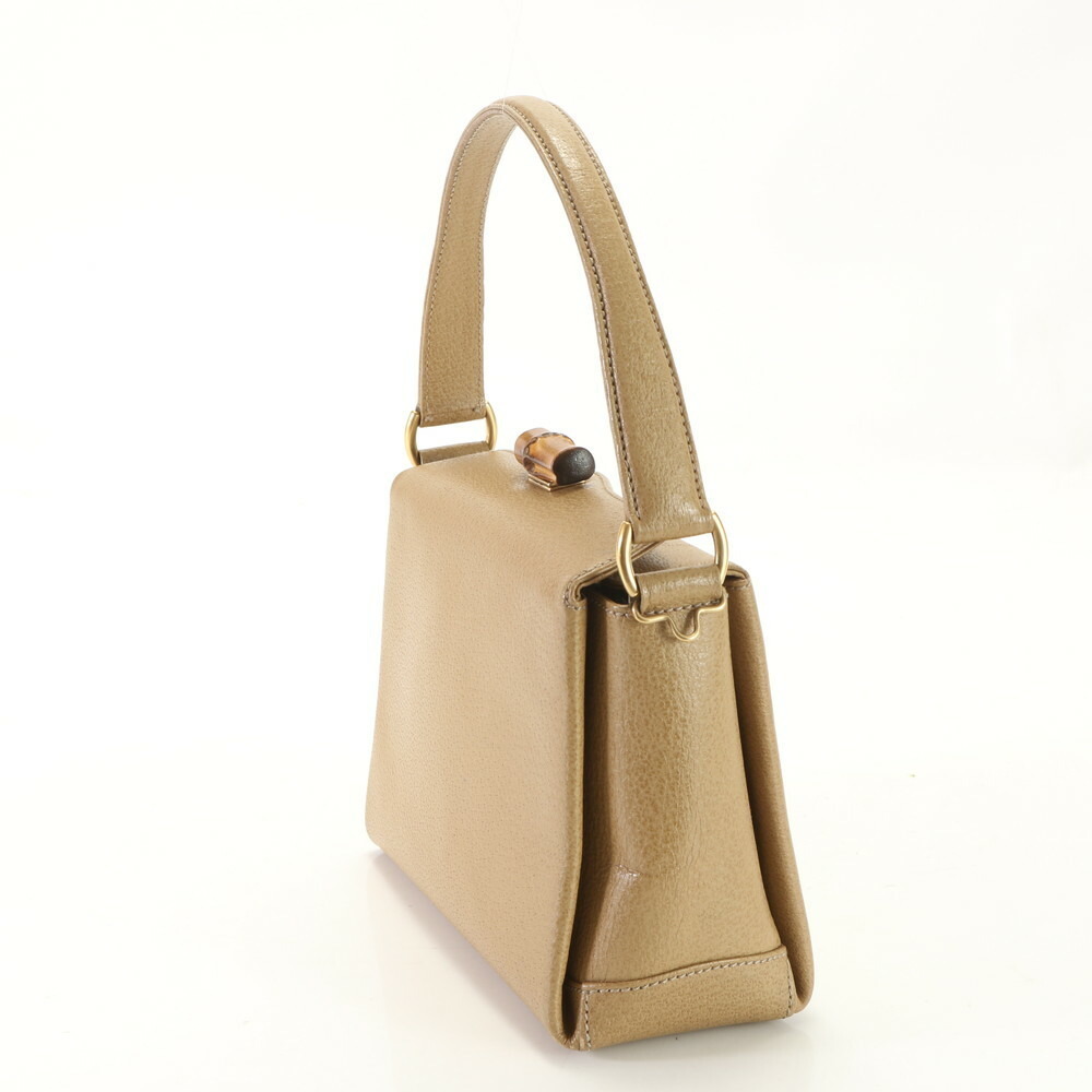 Gucci Handbag Leather Tote Bamboo - Picture 3 of 15